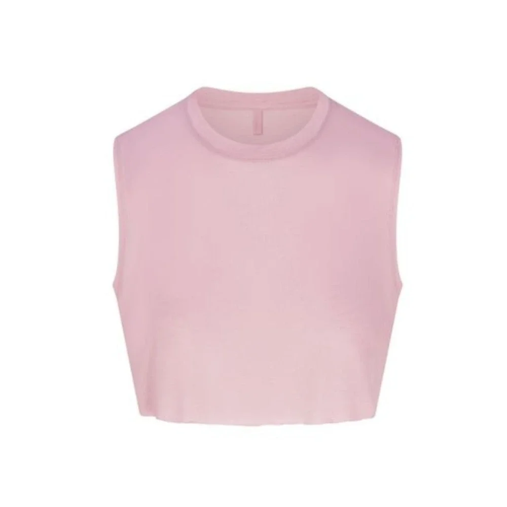 Skims‎ Boyfriend Cropped Tank Top, Cherry Blossom, XS